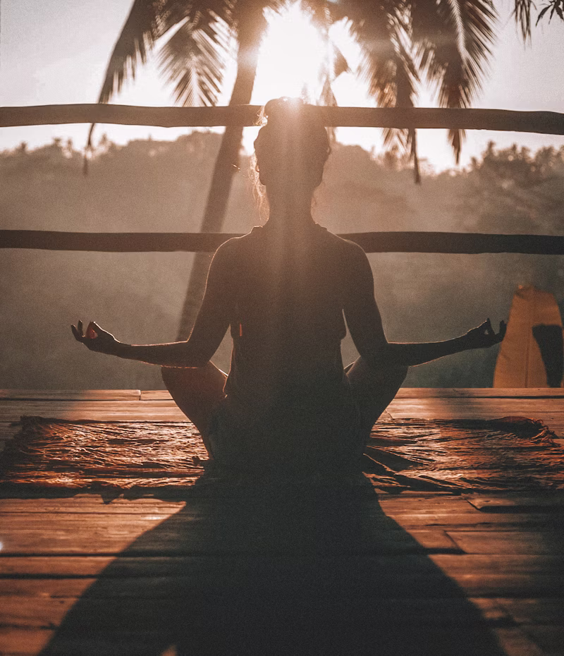 Peaceful meditation and relaxation